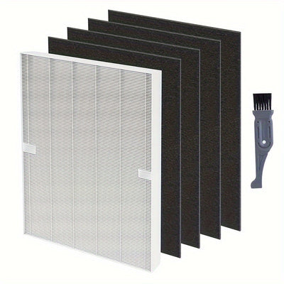5 cartuchos de filtro de reemplazo para purificadores de aire Winx115115, C535, 5300, 5300-2, 6300, 6300-2, AM90, P300 (1 filtro HEPA premium y 4 filtros de carbon activado)