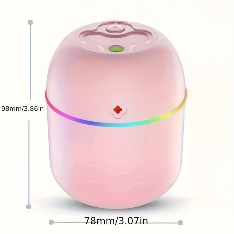 Humidificador de Hierba de la Suerte con USB y Luz Nocturna - Funcionamiento Silencioso, Ideal para Dormitorio, Oficina o Coche | Máquina de Ambientación Colorida, Difusor Aromático, Excelente Elección para Regalos en Pascua, Navidad y Fiestas