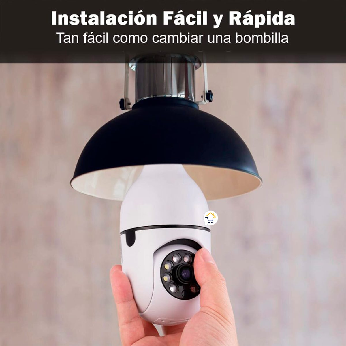 Cámara Seguridad IP Bombillo Wifi Panorámica 8177QT