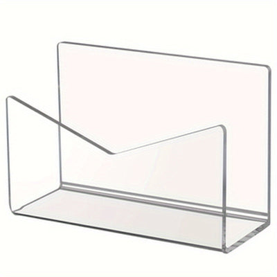 Soporte de Sobre Acrílico Transparente, Caja de Almacenamiento de Escritorio, Adecuado para Guardar Correo, Documentos, Facturas, etc