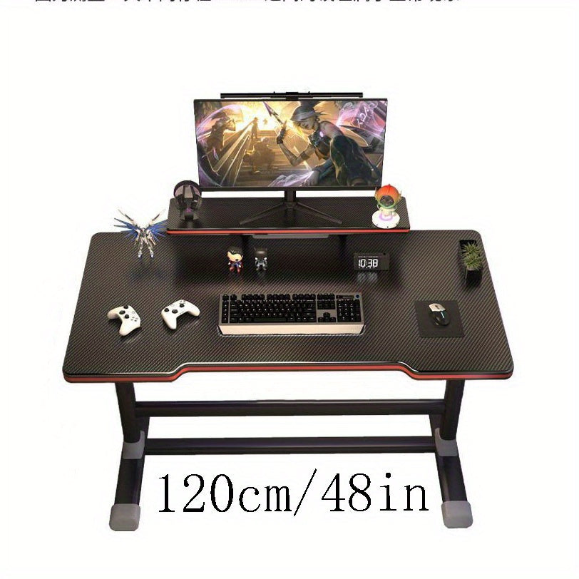 Escritorio de juego práctico, duradero y único para gamers y oficina, diseño en forma de T, ergonómico, color
