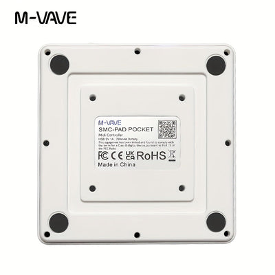 M-VAVE SCMPAD, controlador MIDI inalámbrico portátil con 16 botones, teclado de percusión, interfaz USB-C, herramientas.