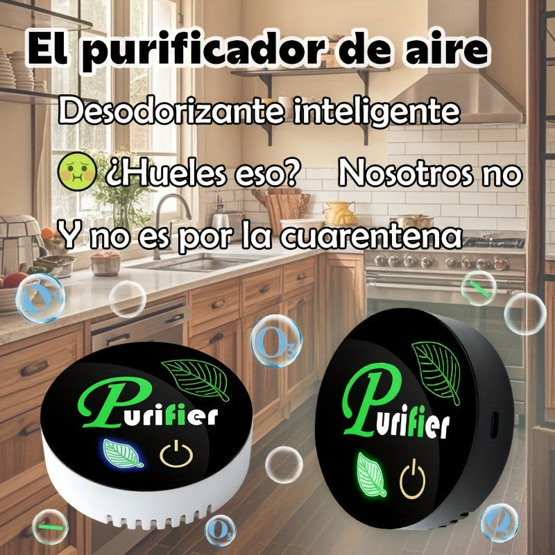 ¡Adiós a los malos olores! Mini desodorizador electrónico | Silencioso, ligero, sin secado | Gadget para viajes en casa | Alimentado por USB/batería seca | Crea un espacio fresco y cómodo en casa para ti! Fácil de operar, herramienta esencial para la fre