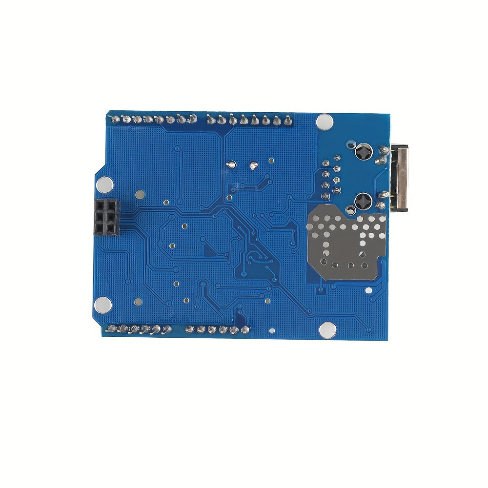 Placa de Expansión de Red Ethernet con Ranura para Tarjeta SD - Compatible con las Placas de Desarrollo Mega y Uno, Ideal para Proyectos de Red en Arduino W5100