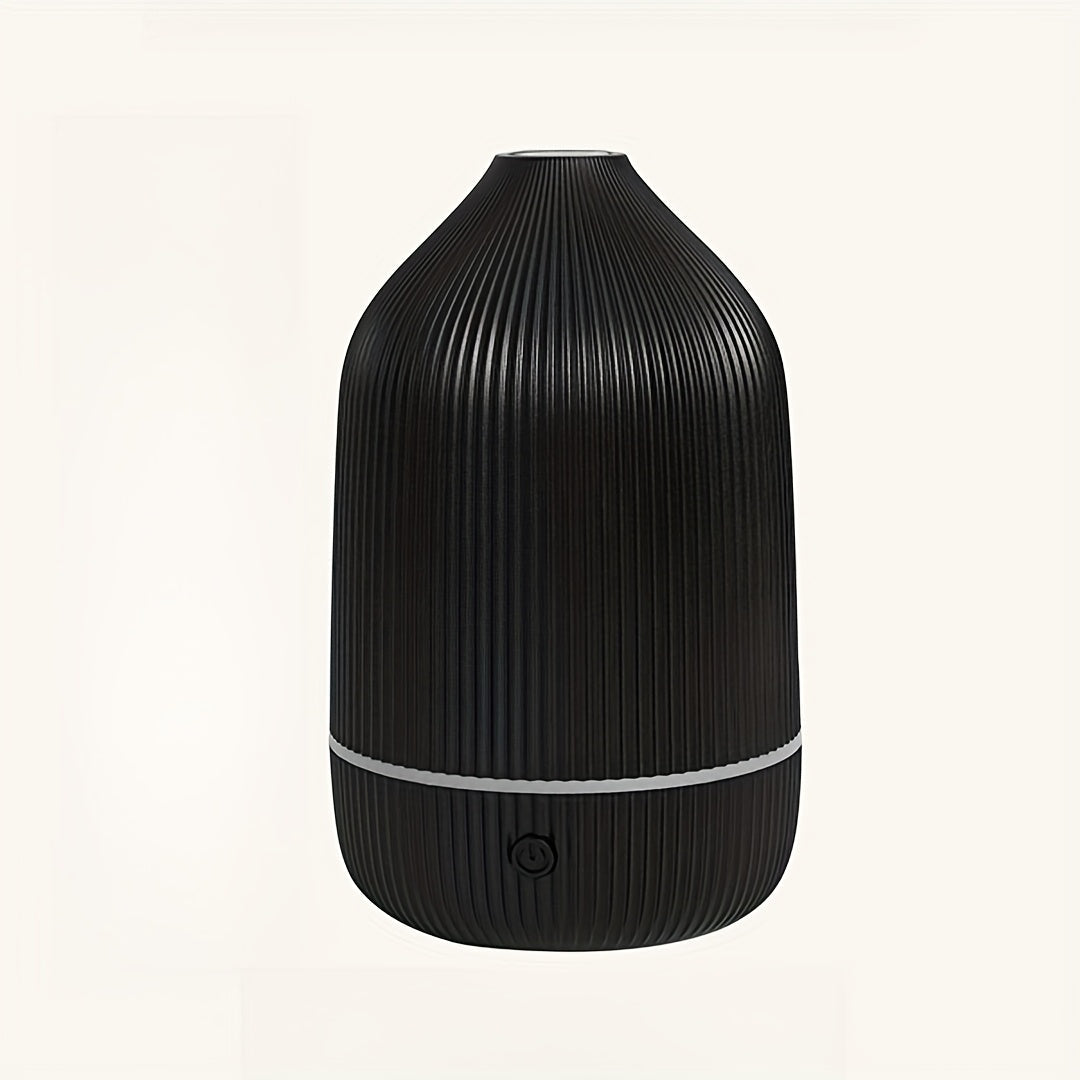 Difusor de aromas y humidificador 2 en 1, tecnología de ondas sonoras, apagado automático, luces LED de 7 colores, humidificador silencioso para hogar, oficina o dormitorio, portátil, alimentado por USB, regalo ideal