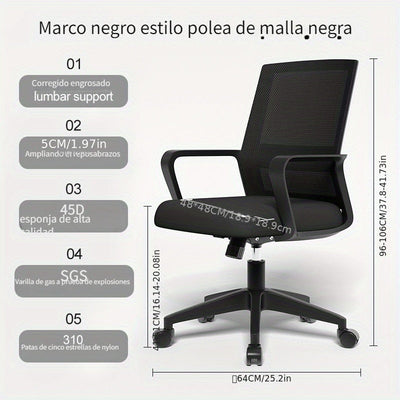 Silla de Juegos Ergonómica con Apoyabrazos Ajustables, Estructura de Metal y Base de Madera Dura - Perfecta para Oficina y Estudio