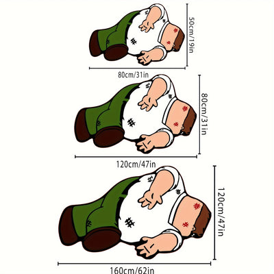 1 alfombra de peluche suave imitación cachemira con diseño único de personaje animado, ideal para dormitorio, sofá o decoración del hogar, accesorio para sofá, alfombra de sala o detalle divertido para la habitación, solo lavado a mano, textura suave y e