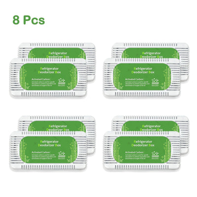 Desodorante para Refrigerador, 4/8/12 Desodorantes Naturales Inodoros para Refrigeradores, Purificador de Aire para Congeladores, Refrigeradores, Despensas y Botes de Basura