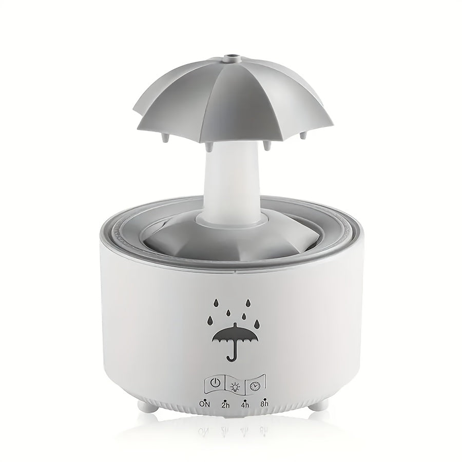 Humidificador rotativo HUZYI con temporizador y apagado automático – Humidificador de niebla silencioso para hogar u oficina, niebla fría, luces de 7 colores, enchufe americano