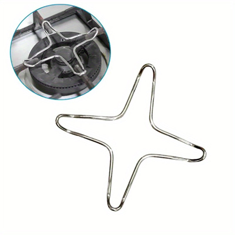 Soporte de cocina de gas de acero inoxidable - Dispersor de calor ajustable y soporte de olla para camping, cocina, cocina al aire libre - Anillo de estufa de hierro duradero con piernas seguras y mango ergonómico, soporte de estufa portátil, accesorios