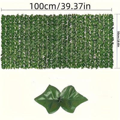 1 Rollo de Hiedra Artificial para Pantalla de Privacidad - Panel de Pared de Vegetación Falsa para Jardín Exterior, Decoración del Hogar y Habitaciones | Perfecto para Navidad y Espacios Estéticos