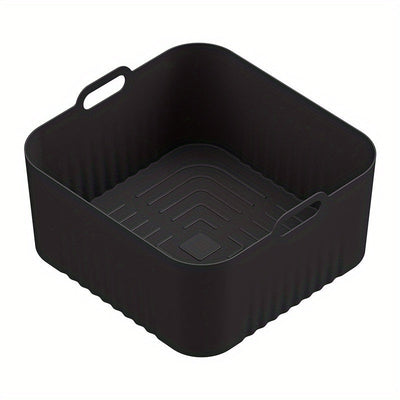 1pc Línea de aire reutilizable no adherente de silicona para freidora - 17,78 cm cuadrado, HD9200 HD9255, seguro para horno y microondas, fácil de limpiar, ideal para cocción saludable, asado, tostado - Accesorio de cocina versátil, accesorios para freid