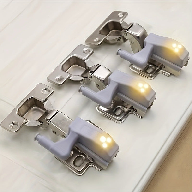 Pack de 10 luces automáticas para gabinetes con cadena a batería, encendido táctil, altura ajustable, estilo moderno | LED de alta luminosidad, ideal para cocinas, armarios y salones, fácil instalación