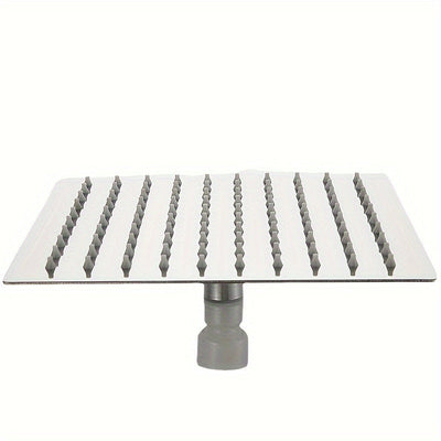 Rociador de Ducha de Acero Inoxidable Lujoso - Cabezal Cuadrado Grande Montado en la Pared, Chorro de Alta Presión para la Elegancia y Confort Último en el Baño, Accesorios de Ducha, Decoración de Regalo de Navidad/Halloween