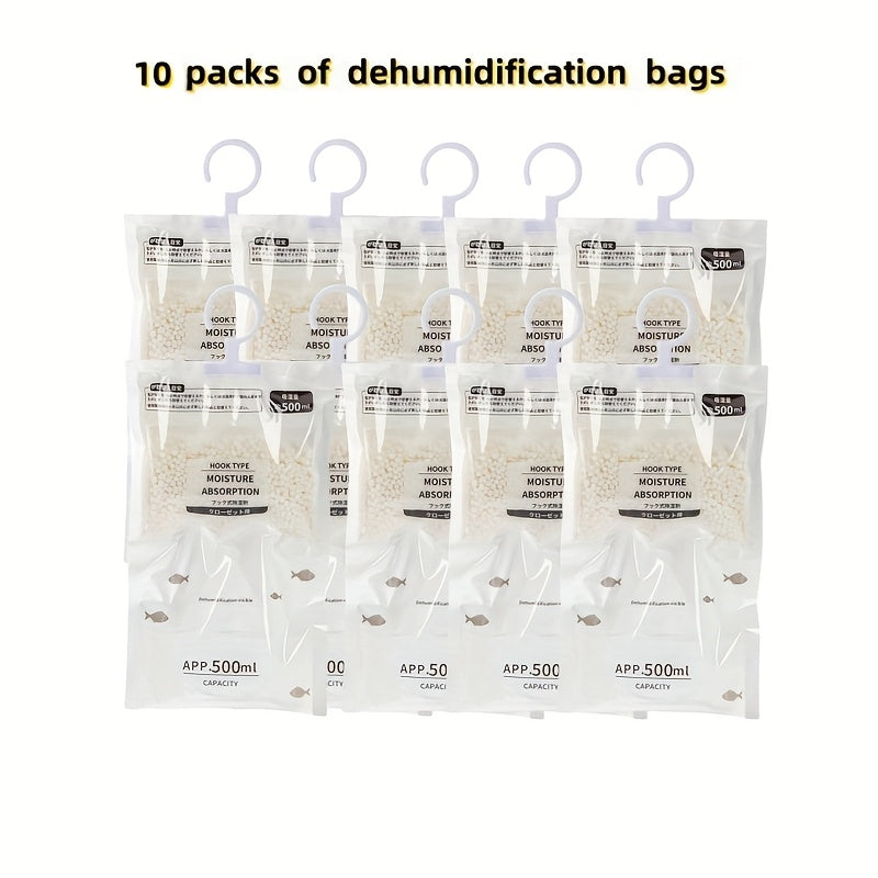 Bolsa Absorbente de Humedad Montada en la Pared, Bolsa Absorbente de Humedad y Anti-moho para Deshumidificación, Desecante, Anti-moho Adecuado para Armarios y Guardarropas - Bolsa de Deshumidificación Reutilizable Adecuada para Deshumidificación en Dormi