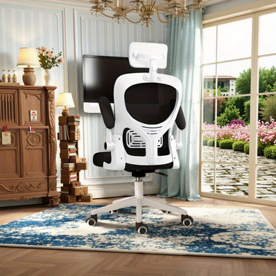 Silla de oficina ergonómica, adecuada para hogares y dormitorios - 11 vacaciones, compatible con suelos duros | Sillas de juego, estética moderna, estructura duradera, adecuada para todas las estaciones del año.