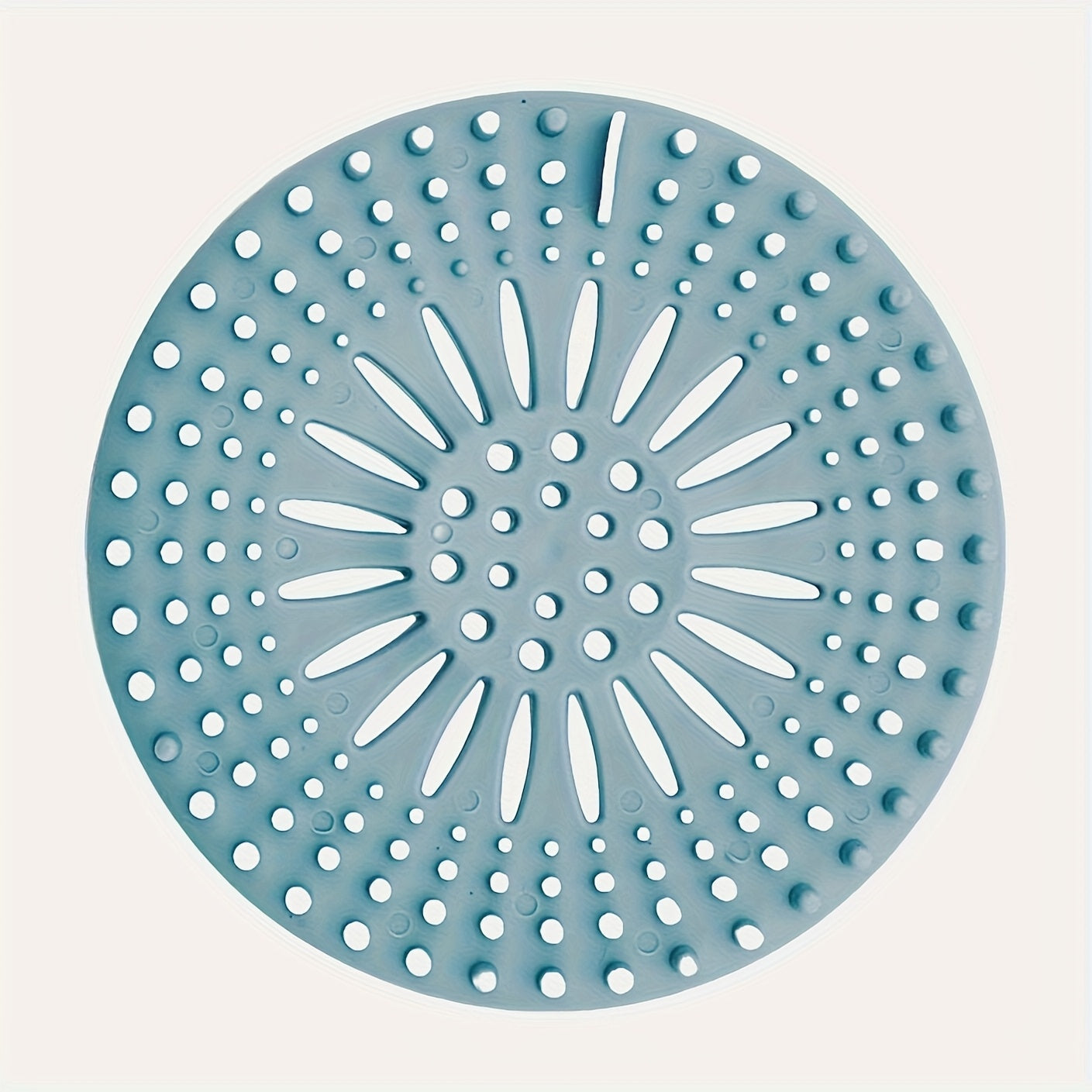 1pc Filtro de Silicona para Cabello - Cubierta Antiatascos con Diseño Multiorificio, Protector de Desagüe para Baño y Cocina en Colores Pastel (Rosa/Azul/Verde/Gris) - Capturador de Pelusas y Jabón, Prevención de Residuos, Compatible con Desagües Estánda