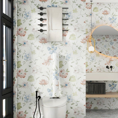 Forros Autoadhesivos para Armarios con Diseño Floral Pastel - Forros de Plástico Duraderos para Cajones y Cocinas, Fácil Instalación Pegar & Despegar para Armarios, Zapateros, Protección de Muebles y Decoración Elegante