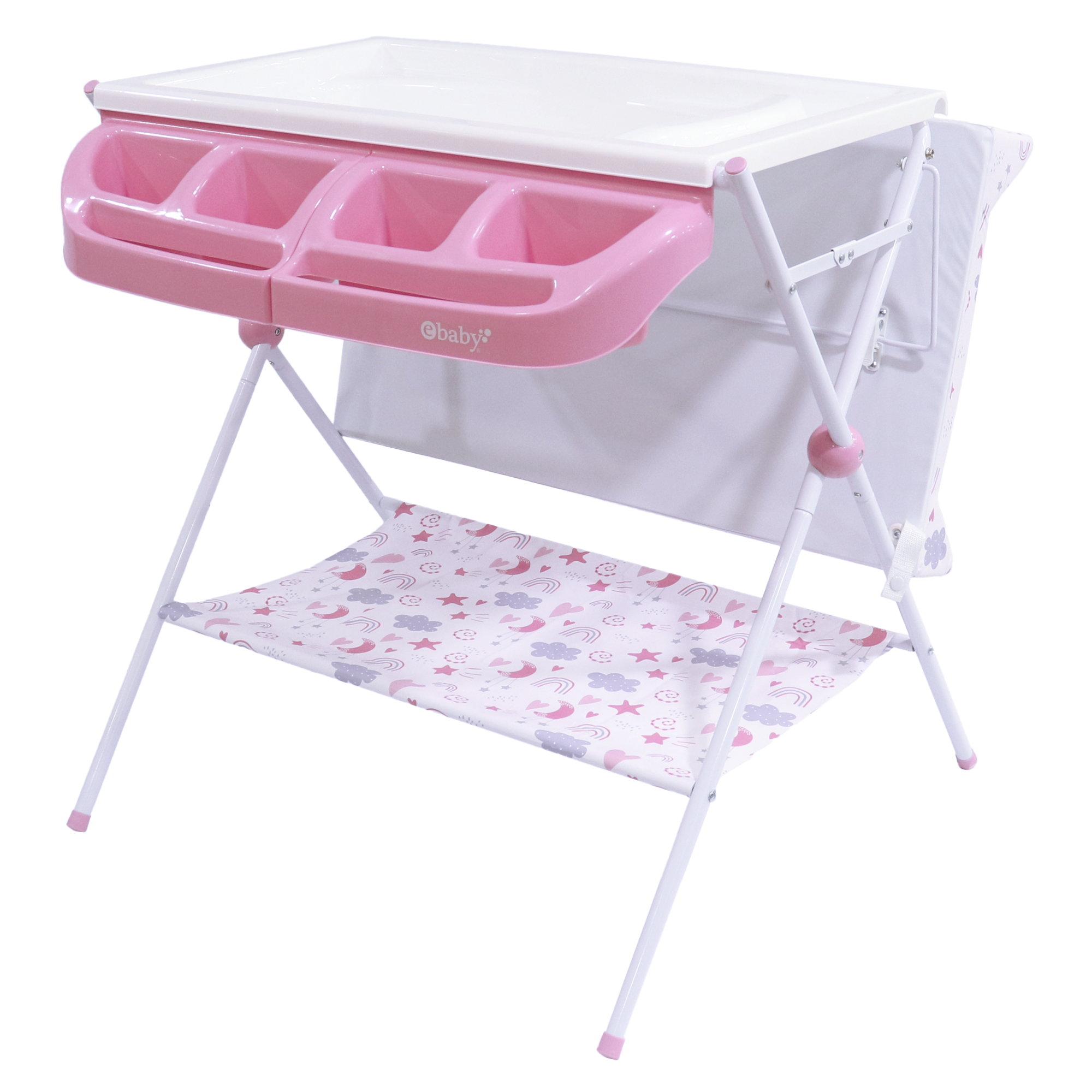 Bañera Cambiador Maxi Eb830-1 Ebaby Rosado