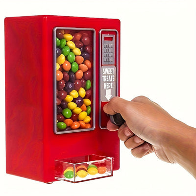 Fabricante automático de palomitas de maíz retro mini para dulces, gominolas, frijoles de gelatina y snacks. No requiere baterías. Accesorio ideal para la cocina y regalo perfecto para jóvenes.
