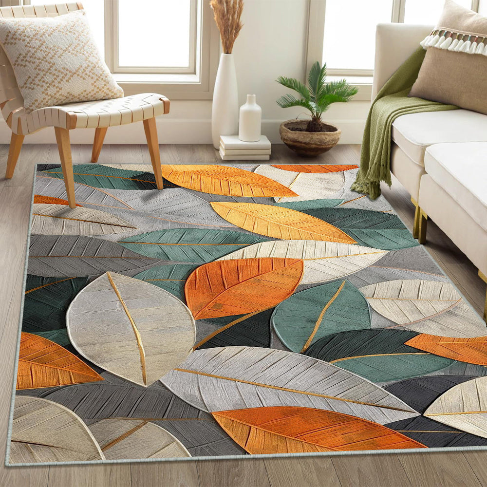 Alfombra de área de terciopelo cristal ultra suave, 800g/m², lavable a máquina, diseño vintage con flores y parches, decoración creativa sin límites, pelo bajo, antideslizante, ideal para sala, dormitorio u oficina, tamaño grande con diseño degradado