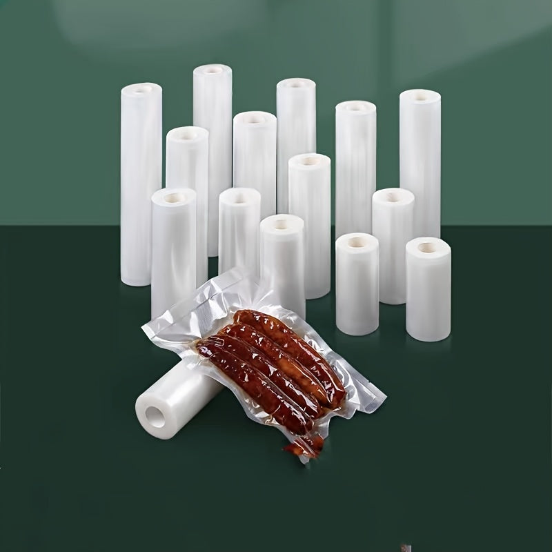 4 rollos de sellador de vacío - Sin BPA, duraderos, longitud - para sous vide, congelación y conservación de alimentos en gran cantidad