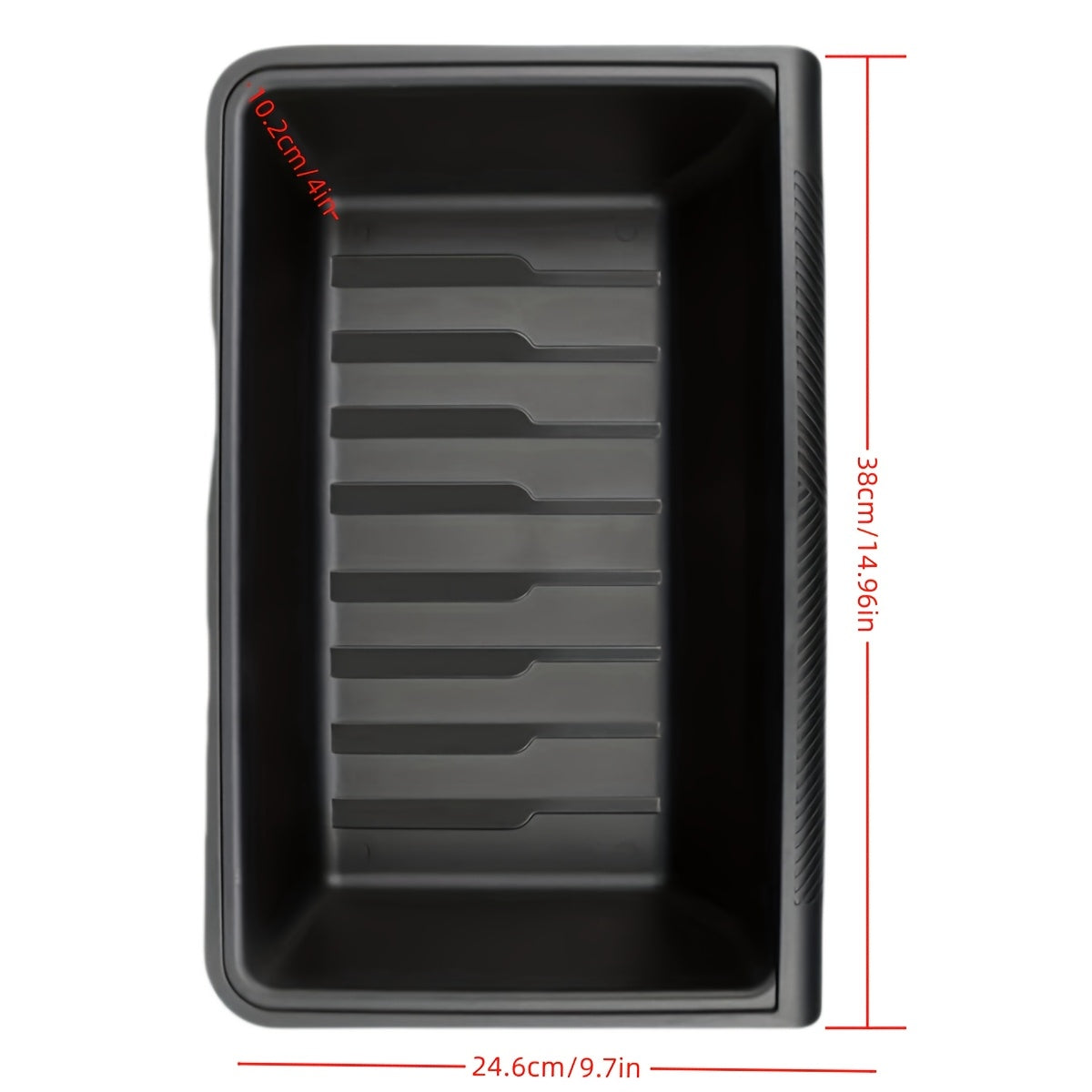 2-Pack para for TESLA Model Y 2021-2024 Impermeable para Asiento Debajo de la Caja de Almacenamiento con Organizador - Compartimento Oculto Deslizante del Lado del Conductor y del Pasajero, Material de Goma, Diseño Ahorro de Espacio