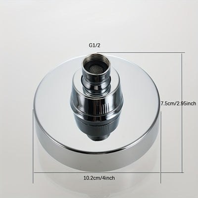 Cabezal de Ducha de Alta Presión de 5 Modos, Cabezal de Ducha de Rociado Superior para Baño, Cabezal de Ducha Fijo para Baño, Cabezal de Ducha de Gran Caída de Agua, Accesorios de Baño