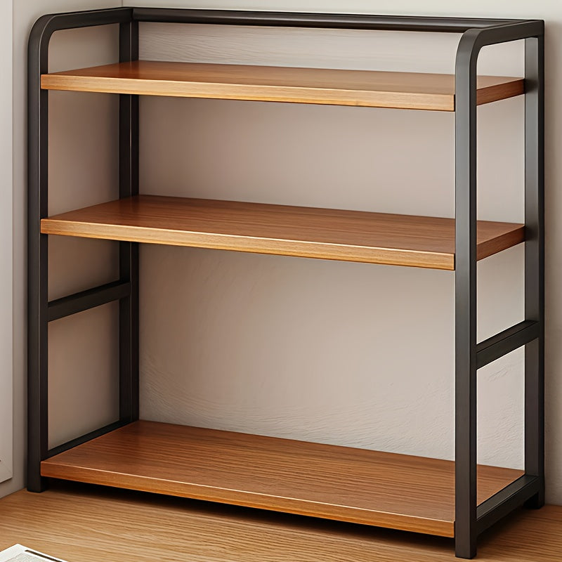 Estantería de Oficina Multinivel, Organizador de Escritorio para Hogar, Diseño Moderno y Minimalista, Ideal para Oficina y Estudio, Amplio Almacenamiento para Libros y Documentos, Marco de Metal Duradero en , Perfecto para Estudiantes y Profesionales