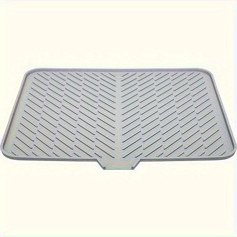Alfombrilla de Secado Grande con Agujeros de Drenaje para Fregadero Cuadrada – Protector Antideslizante y Resistente al Calor para Tazones, Cristalería y Utensilios de Cocina – Base Impermeable para Encimera