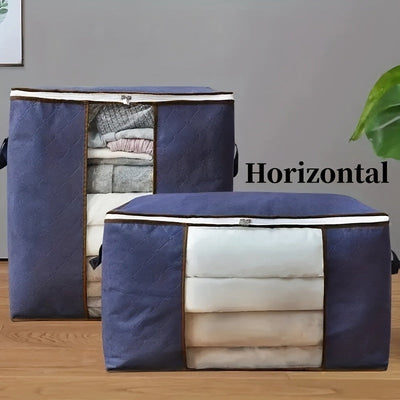 Organiza tu hogar con esta bolsa de almacenamiento de ropa de gran capacidad - ¡Asa reforzada, tela gruesa y cremallera resistente! Accesorios de dormitorio Almacenamiento debajo de la cama