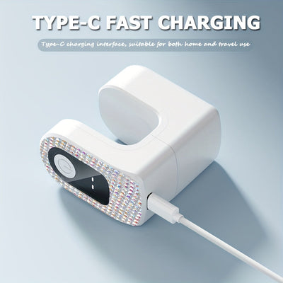 Linterna Portátil Mini para Uñas con Temporizador, Secador de Gel Plástico Recargable USB para Uso en Casa y Salón
