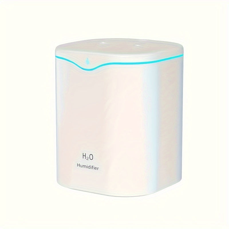 1pc Humidificador de Otoño e Invierno de Gran Capacidad 2000ml con Doble Rociador, 67.63oz Humidificador Portátil con Tecnología de Ondas Sonoras, Humidificador de Aire de Nube Grande de 2L con Doble Rociador USB para Interiores, Difusor de Aire con Tecn