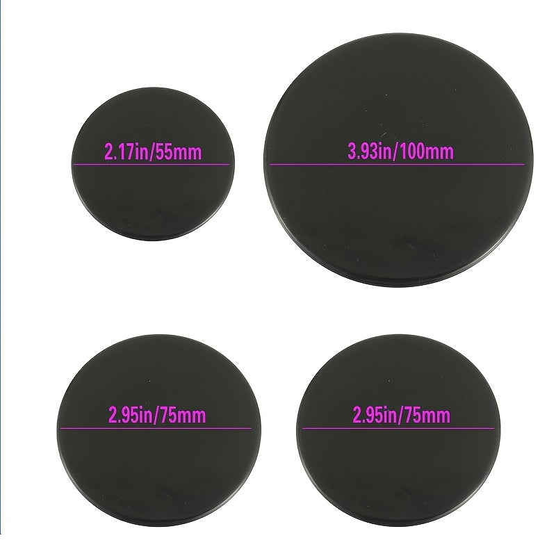 4pcs Adecuado para Estufa de Gas Incorporada SABAF Accesorios de Estufa de Gas Cubierta de Fuego Plana (55mm1pcs+75mm2pcs+100mm1pcs)