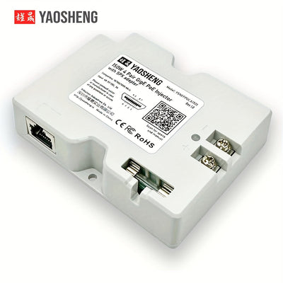 YAOSHENG Inyector PoE 150W 2-en-1 + Adaptador de Cable SPX para Uso Residencial Exterior para Starlink Gen2