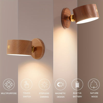 Lámpara LED de pared para lectura, rotación 360°, 1 unidad, ideal para dormitorio