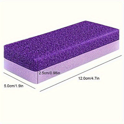 1/2pcs Esponja de Piedra Abrasiva Reutilizable para Pies, Exfoliante Duro Beige Claro para Cuidado del Pie, Herramientas de Pedicura, Productos SPA para Uñas
