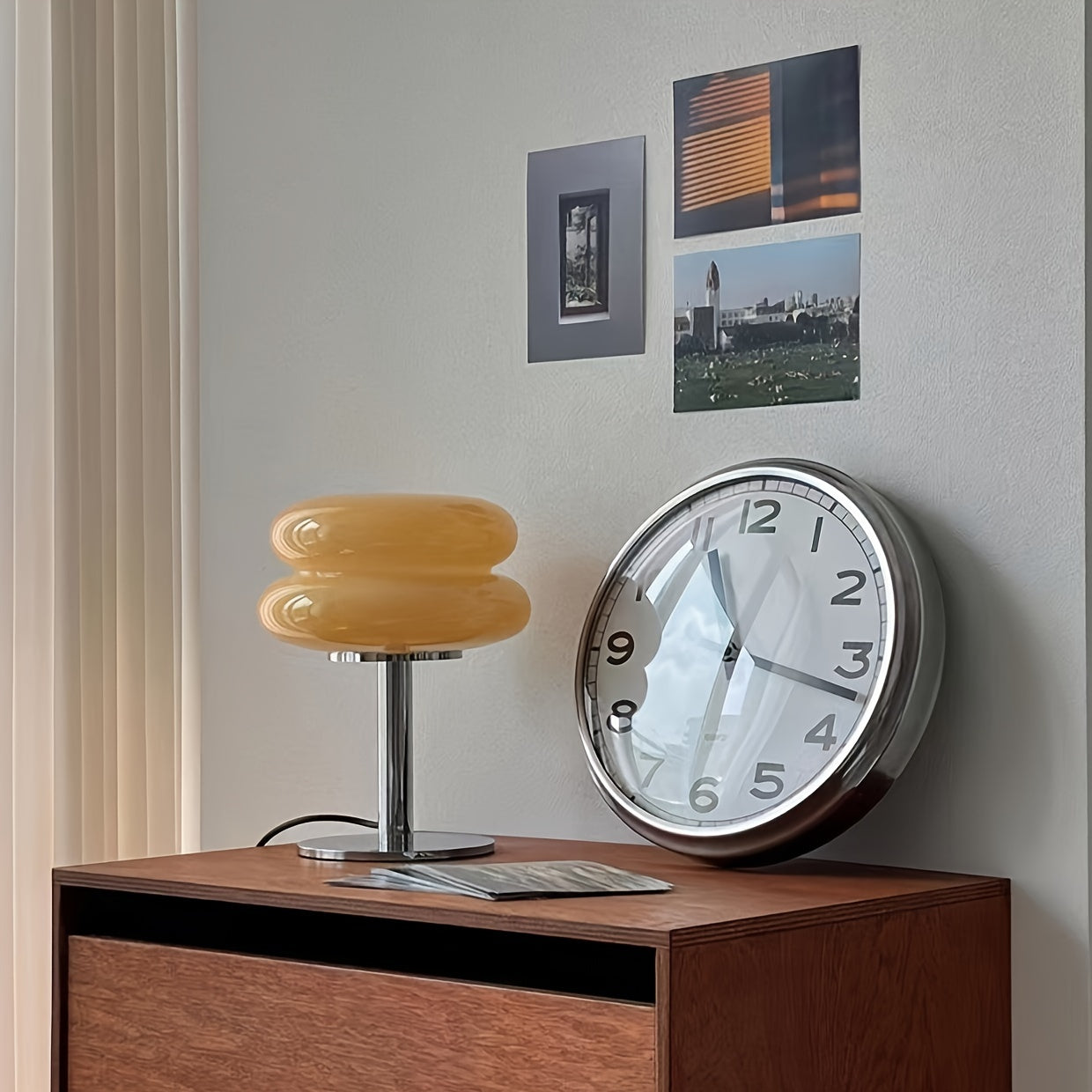 1 Pieza, Lámpara De Mesa De Cristal De Murano, Luz De Ambiente Regulable Alimentada Por USB Para Sala De Estar, Dormitorio Y Oficina En Casa, Ideal Para Decoración De Cabecera, Mesita De Noche Y Escritorio