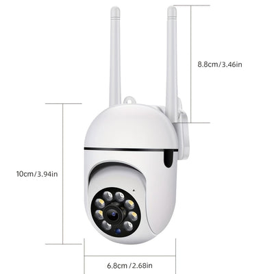 JOOAN Cámara de Seguridad WiFi HD 1080P con Audio Bidireccional, PTZ, Visión Nocturna a Color, Detección de Movimiento, Alimentación por USB, Ángulo de Visión de 360°, Compartir entre Múltiples Usuarios, Compatible con Smartphones Android - No Requiere B