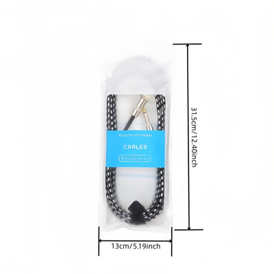 Cable de conexión de guitarra de alta gama, masculino a masculino, recto, 1,5 metros, 3 metros, 6 metros, guitarra eléctrica, bajo, folk, caja de guitarra eléctrica, línea de reducción de ruido, línea de audio.