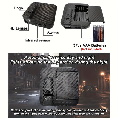 2 piezas/4 piezas de luz de bienvenida LED personalizada con fotos - Mensaje de amor personalizado, ideal para motocicletas y coches, sin batería, regalo perfecto para aniversarios, cumpleaños, amigos y familiares, accesorio de iluminación para coches, a