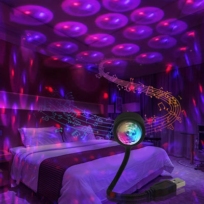 Luces De Estrellas USB Coloridas, Luces De Escenario Para DJ, Luces Decorativas Para Habitación, Luces De Ambiente De Coche Llenas De Estrellas