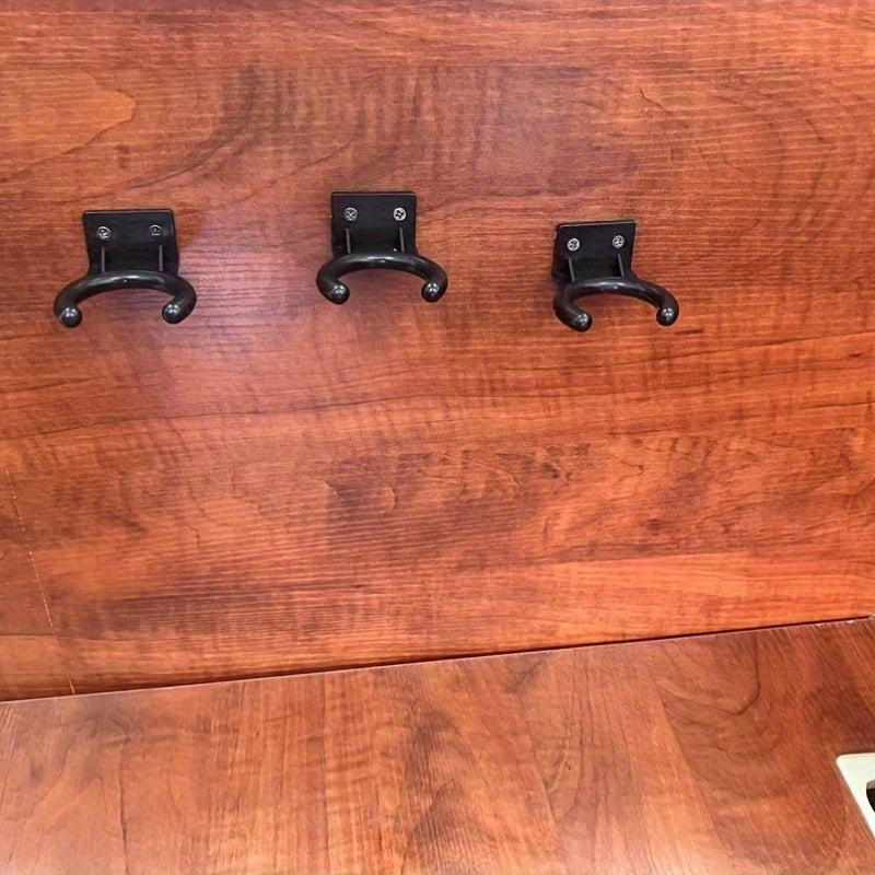 2-4 Soportes de pared para micrófono en forma de V (incluyendo tornillos de fijación), se pueden utilizar como soportes de pared para micrófono, logotipos de estación de micrófono, adecuados para diámetros de micrófono de 3,5 cm/1,38 pulgadas-4,5 cm/1,77