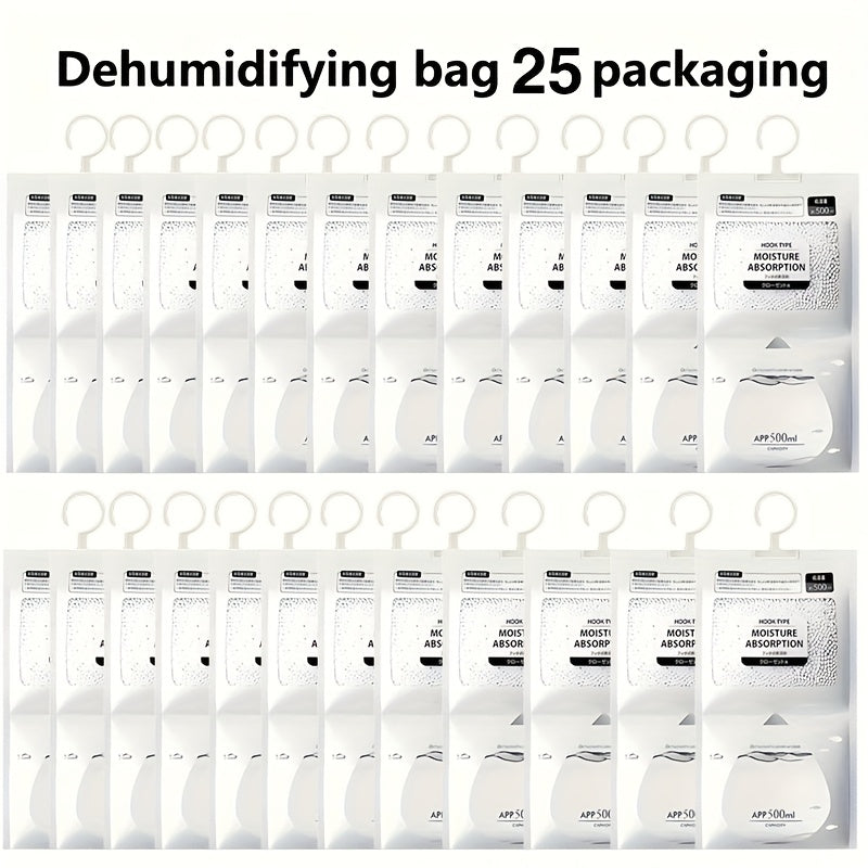 25/20 (Versión Extra) 70,54/56,43 oz Desecante, Bolsa Absorbente de Humedad Colgante - Perfecta para Armarios, Dormitorios y Baños. El Diseño de la Bolsa Absorbente de Humedad Colgante. Artículos Domésticos Resistentes al Humo para Dormitorios.