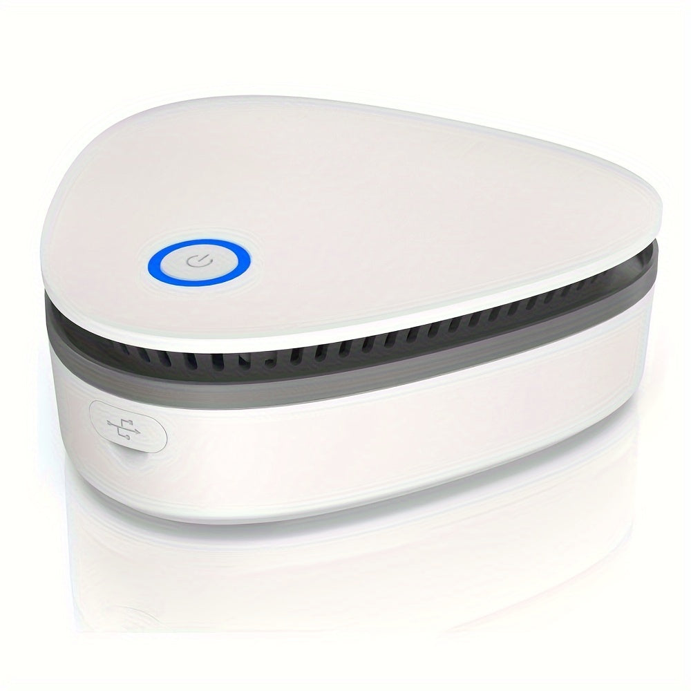 Purificador de ozono portátil mini, 20mg/h, recargable por USB con batería de litio de 1800mAh incorporada, para hogar, coche, refrigerador, armario de zapatos, bolsa de caza - Material de plástico