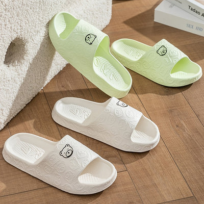 Chancletas casuales de EVA para mujeres y hombres, color sólido, suela suave, antideslizantes, lavables a mano, ideales para el baño en verano, cómodas y sin cordones para parejas