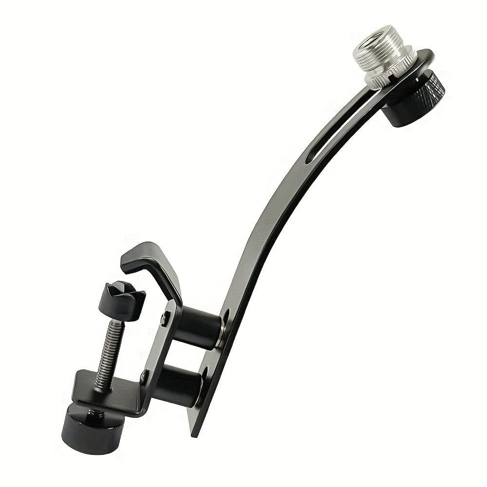 Abrazadera Ajustable A Prueba De Golpes Para Micrófono De Tambor De Metal, Soporte De Montaje En El Borde Del Tambor, Soporte De Micrófono Para Saxofón