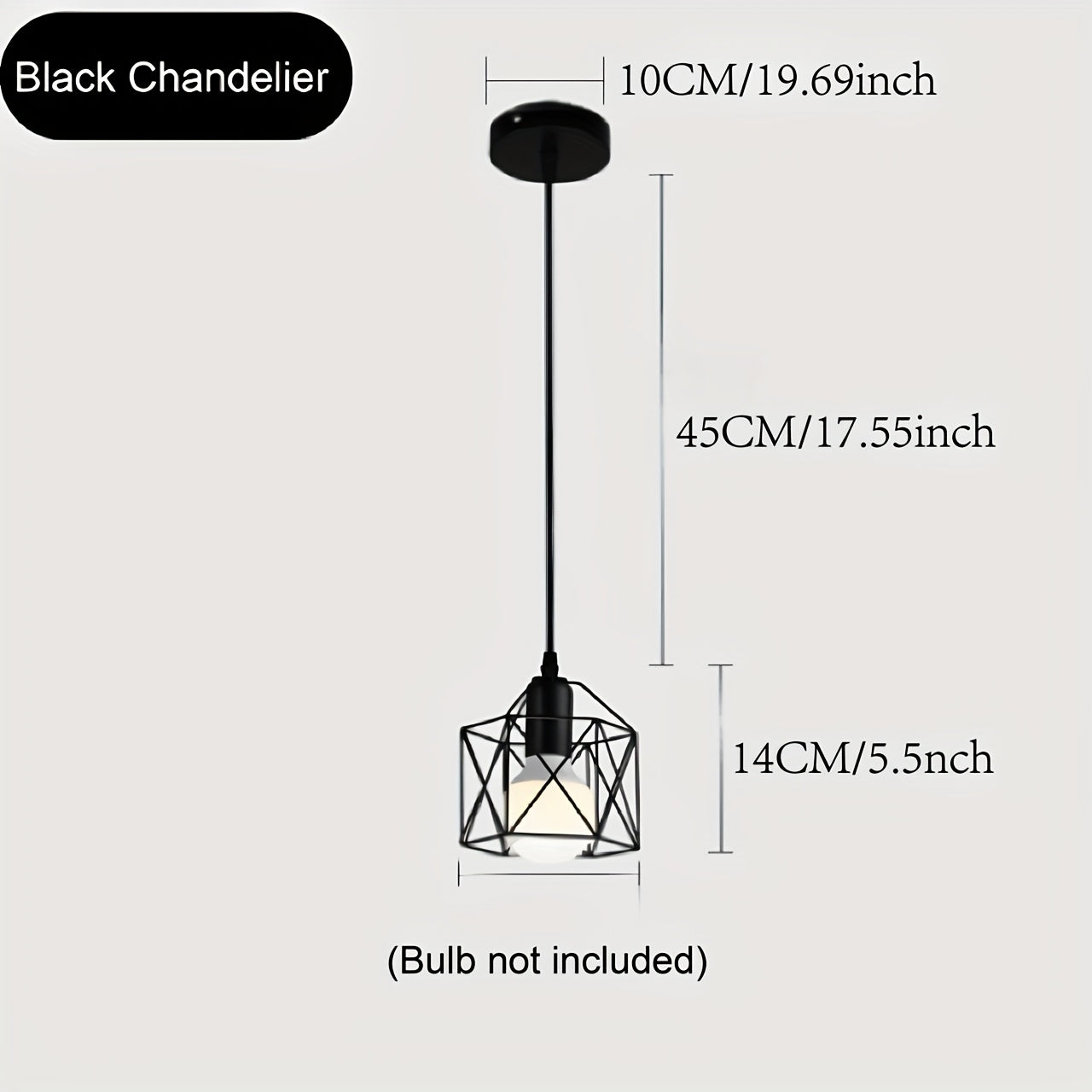 2-pack/1-pack Lámpara colgante moderna nórdica E27, barra de luz sencilla en hierro para mesa o restaurante, estilo industrial creativo (excluye bombillas), ideal para Navidad