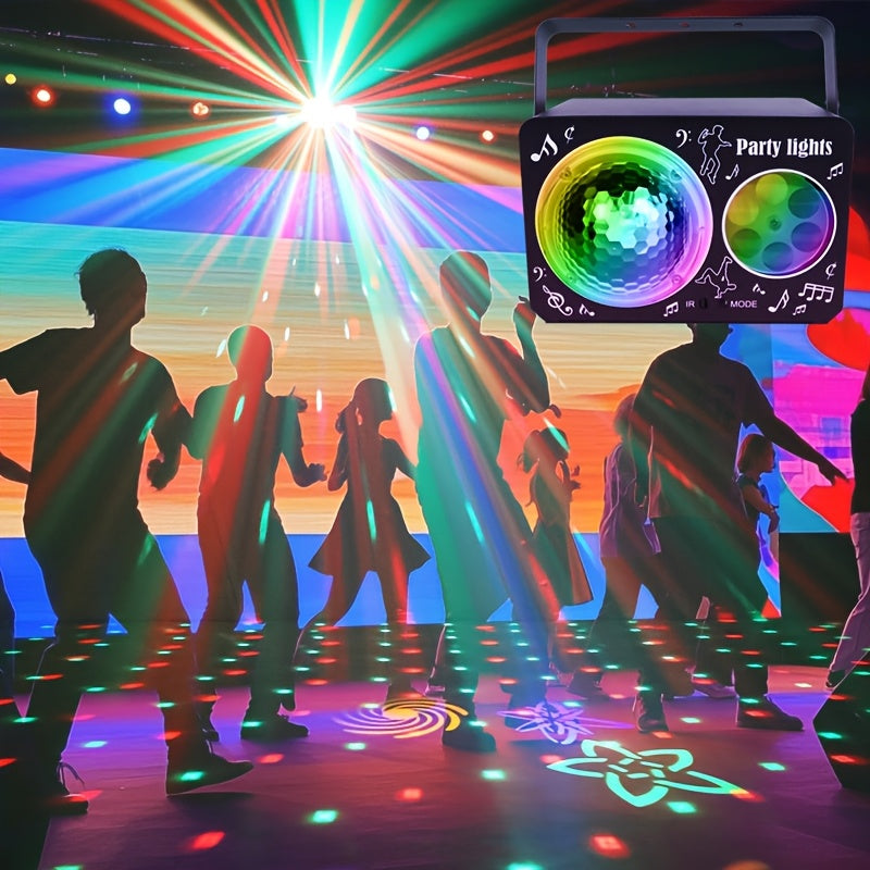 Luces de fiesta LED USB YSH - Patrones de luces coloridas y parpadeantes, modo DJ activado por sonido, ideal para fiestas en interiores, bares, restaurantes y discotecas, decoración festiva para vacaciones y eventos, iluminación de eventos | Luces de fie
