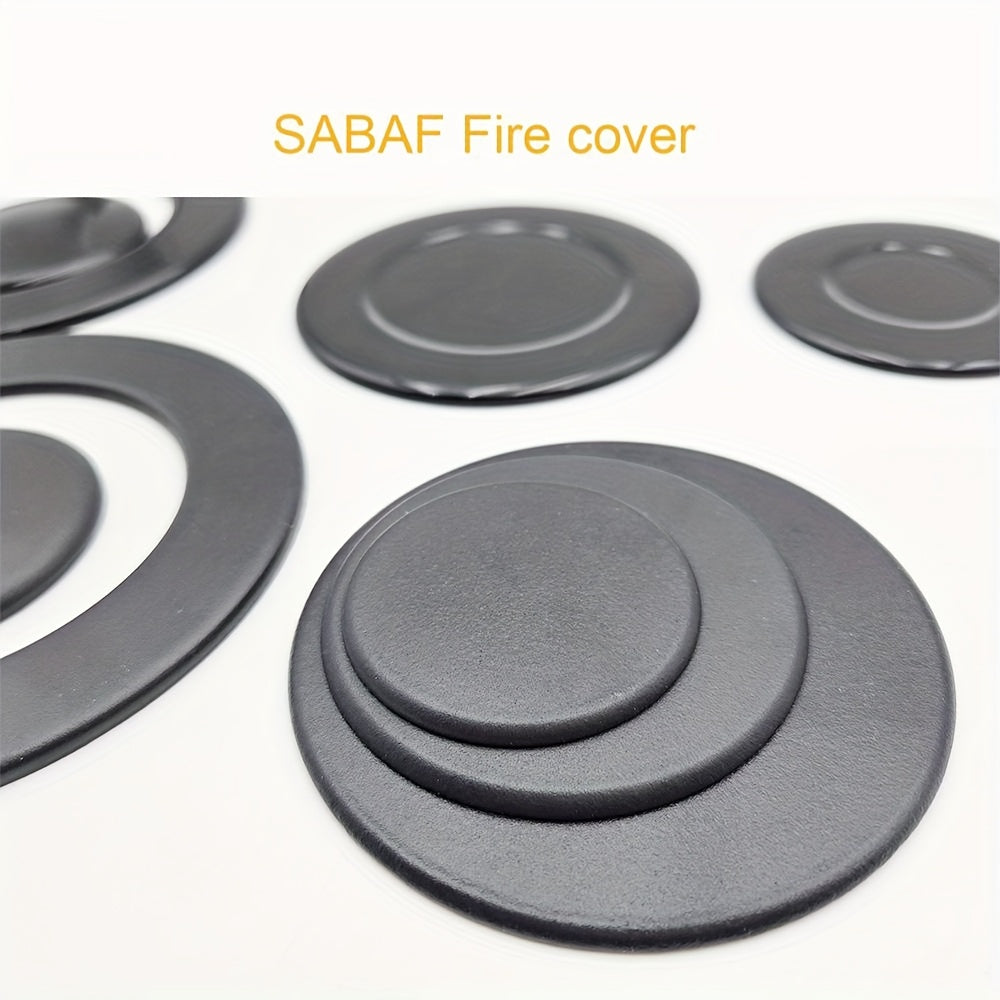 4 piezas de Cubierta para Quemador de Estufa SABAF, Accesorios de Tapa de Hierro Mate/Brillante para Horno